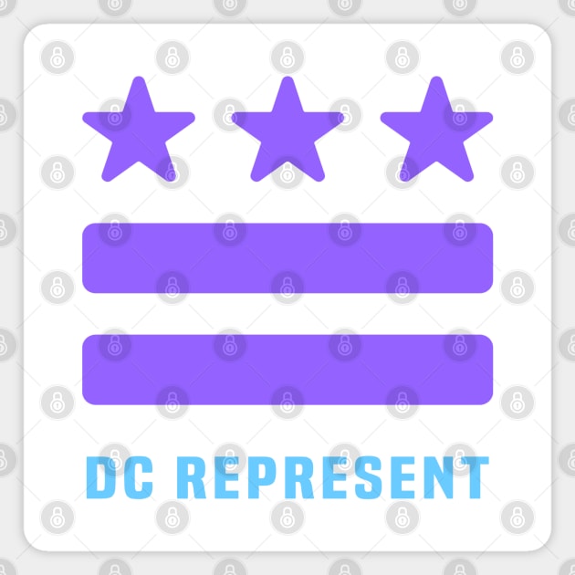 DC REPRESENT (Purple) Magnet by OF THIS CITY